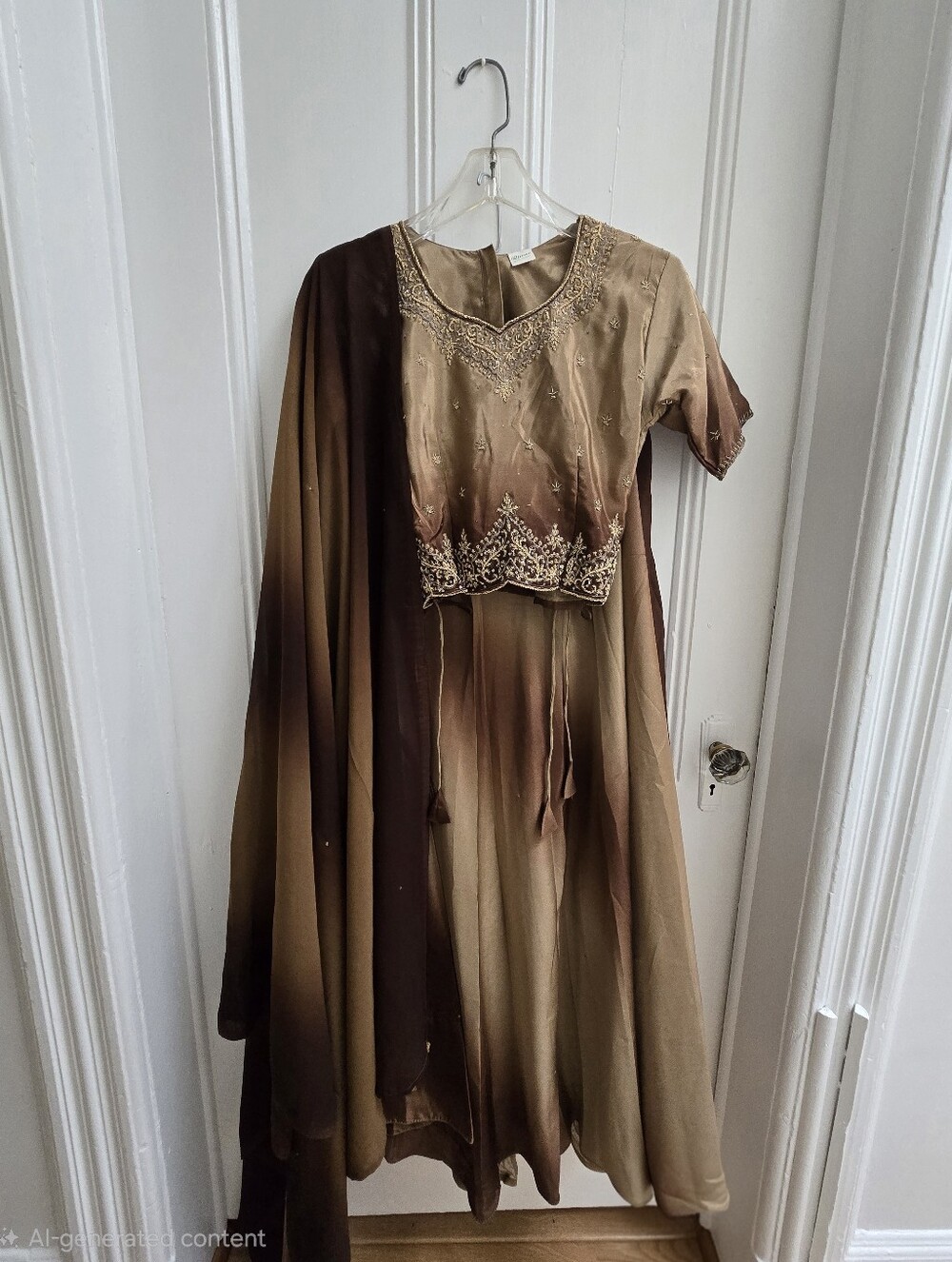 Brown Ombre Lehenga